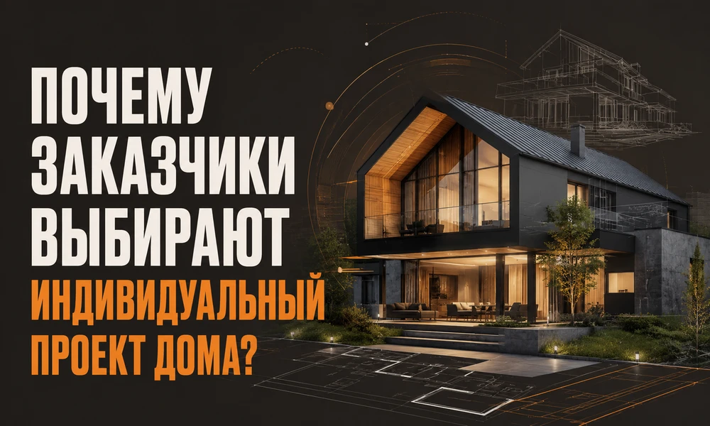 Почему заказчики выбирают индивидуальный проект дома?