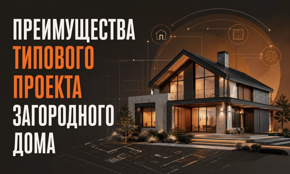 Преимущества типового проекта загородного дома