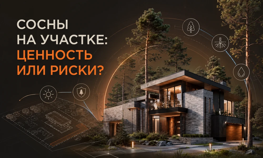 Сосны на участке: ценность или риски?