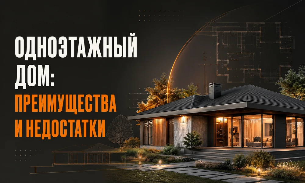Одноэтажный дом: преимущества и недостатки